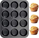 NHALT - 1 x 12er Muffins Backform / Cupcake Form (38 x 27 x 3,5 cm, Standard-Muffingröße Ø 7,0cm)
