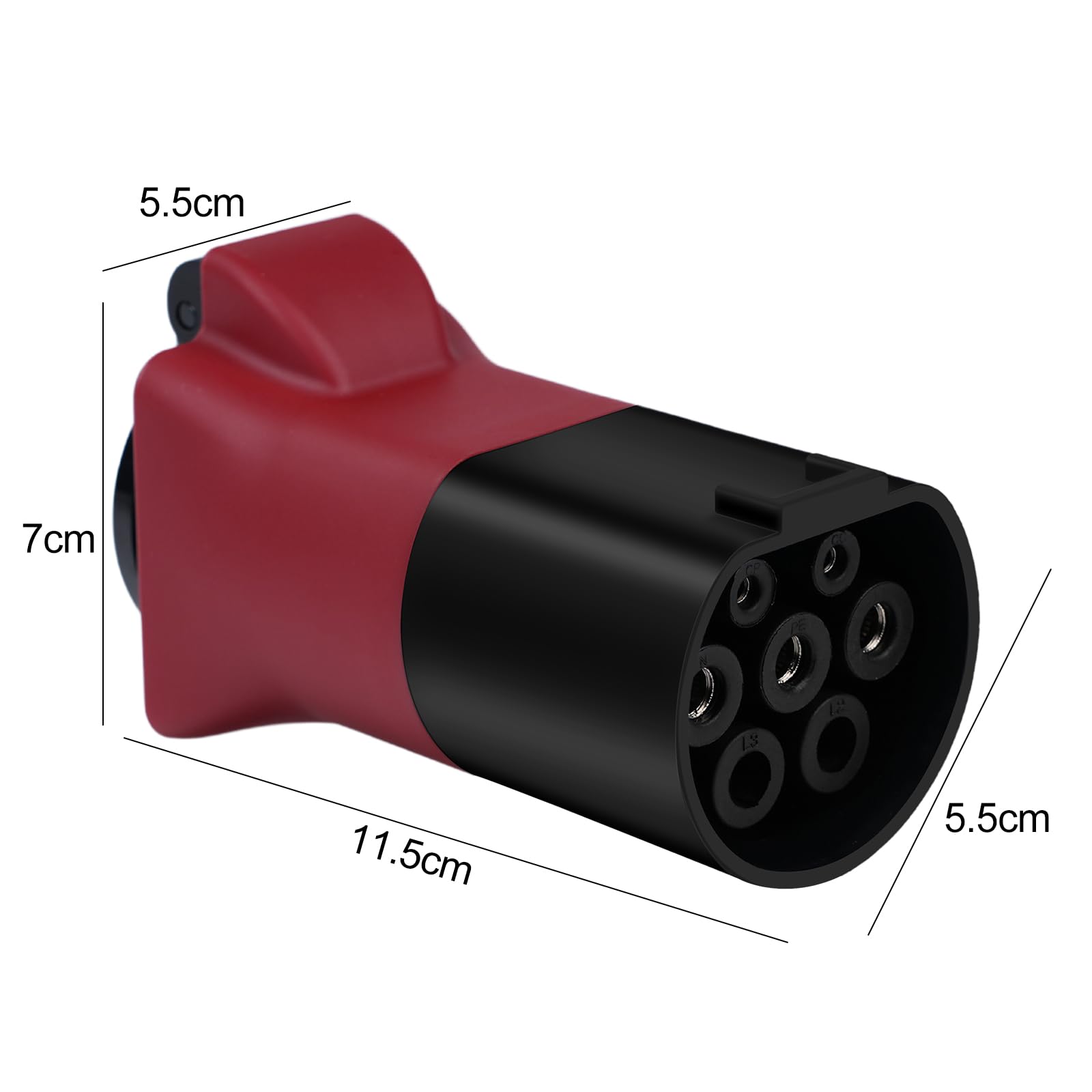 Adaptateur Type 2 Vers Prise Schuko Avec Interrupteur - 16A / 220V / 3,5 KW, Pour Recharger Via Borne De Voiture électrique