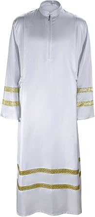 Adult Matte Choir Robe for Church Baptism Pastor Robes Halloween Clergy Judge Cosplay Costumes Pulpit Graduation Gown