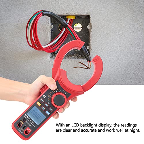 Image of UT222 2500A Digital Clamp Meter LCD Multimeter AC /DC 6000 Counts Auto Range Amp Voltage Tester 63mm Jaw Opening Measuring Current Capacitance Frequency Temperature Diode