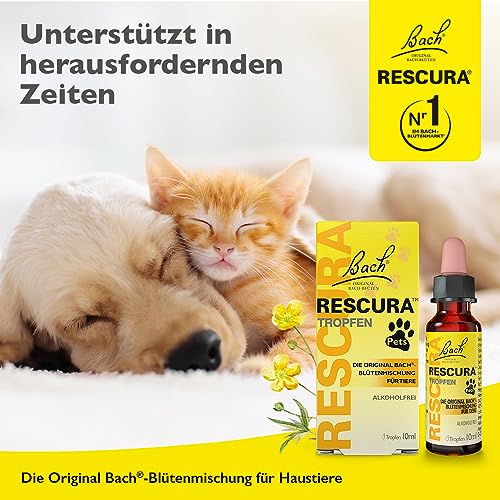 Bachblüten Original Bach RESCURA Pets Doppelpack 2 x 10 ml| Bachblütenmischung für Tiere | Original nach Dr. Edward Bach | ehemals Rescue