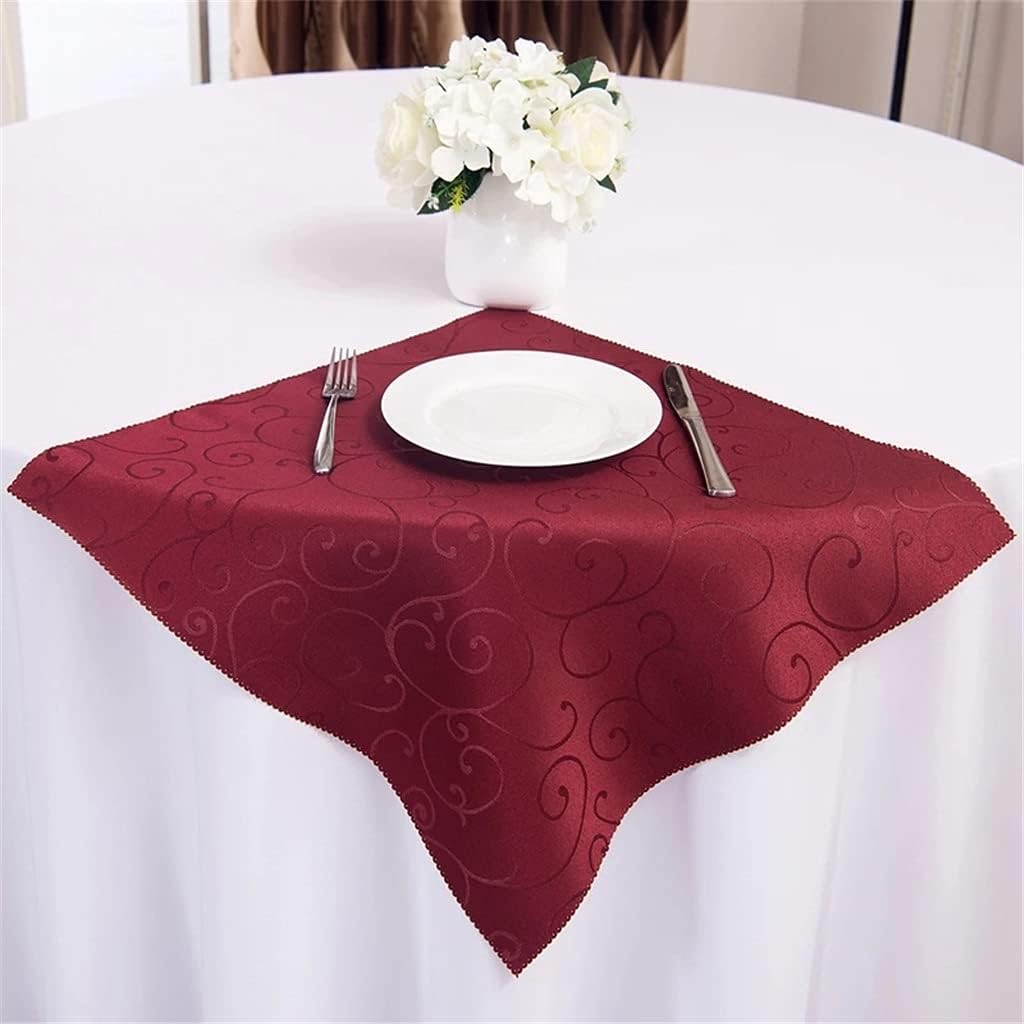 10pcs Polyester 48cm Square Table Cloth Napkins for Wedding Birthday Decoration Colored Napkin Fabric Embroidered (Color : 2, Size : One Size) (7 One Size)
