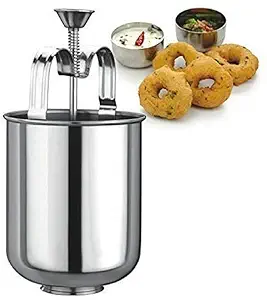 Avinya Stainless steel Menduvada Maker (Silver)