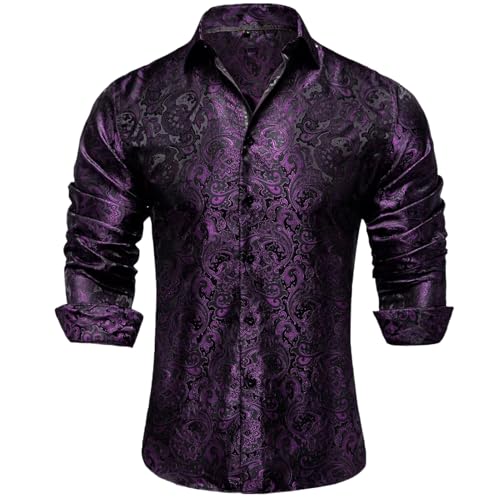 Chemise soie cachemire homme manches longues décontractée et respirante