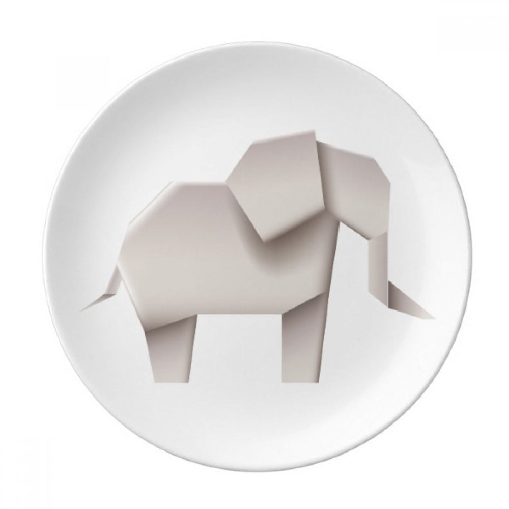 Assiette décorative éléphant abstrait vaisselle porcelaine originale