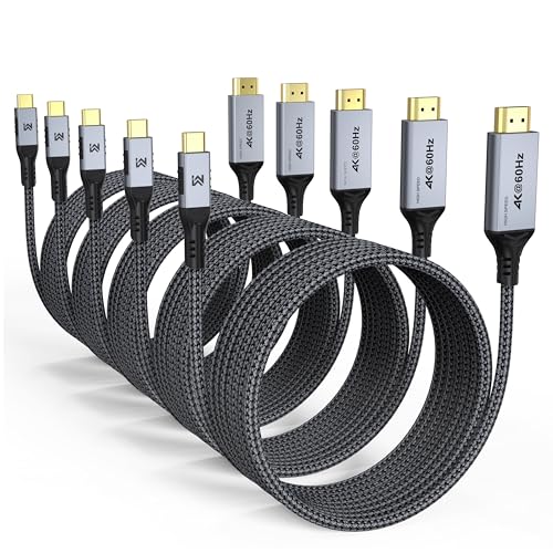 Cable USB C a HDMI 4K 60Hz con blindaje premium compatible con especificaciones Thunderbolt 5