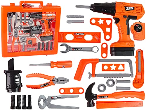 Kit de bricolage complet avec tournevis marteau et scie pour tous vos travaux