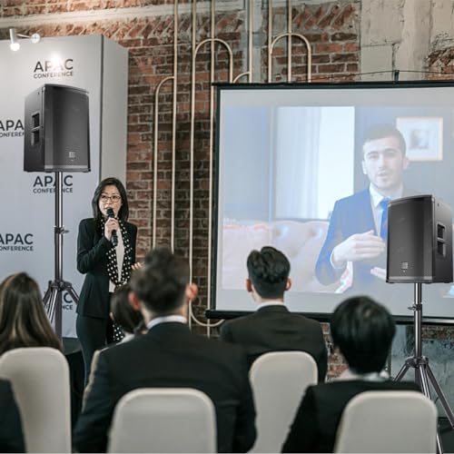 Gzgdljq Universal Speaker Stands Pair Adjustable Speaker Tripod Height From 35 To 60 Inch Pa Speaker Stand 35 Mm Compatible Insert With Carrying Bag thumb #6