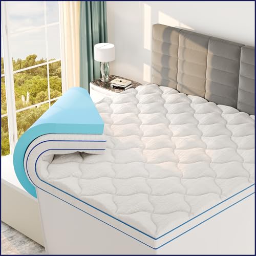 Sleep Lab Dual Layer Memory Foam Mattress Topper King