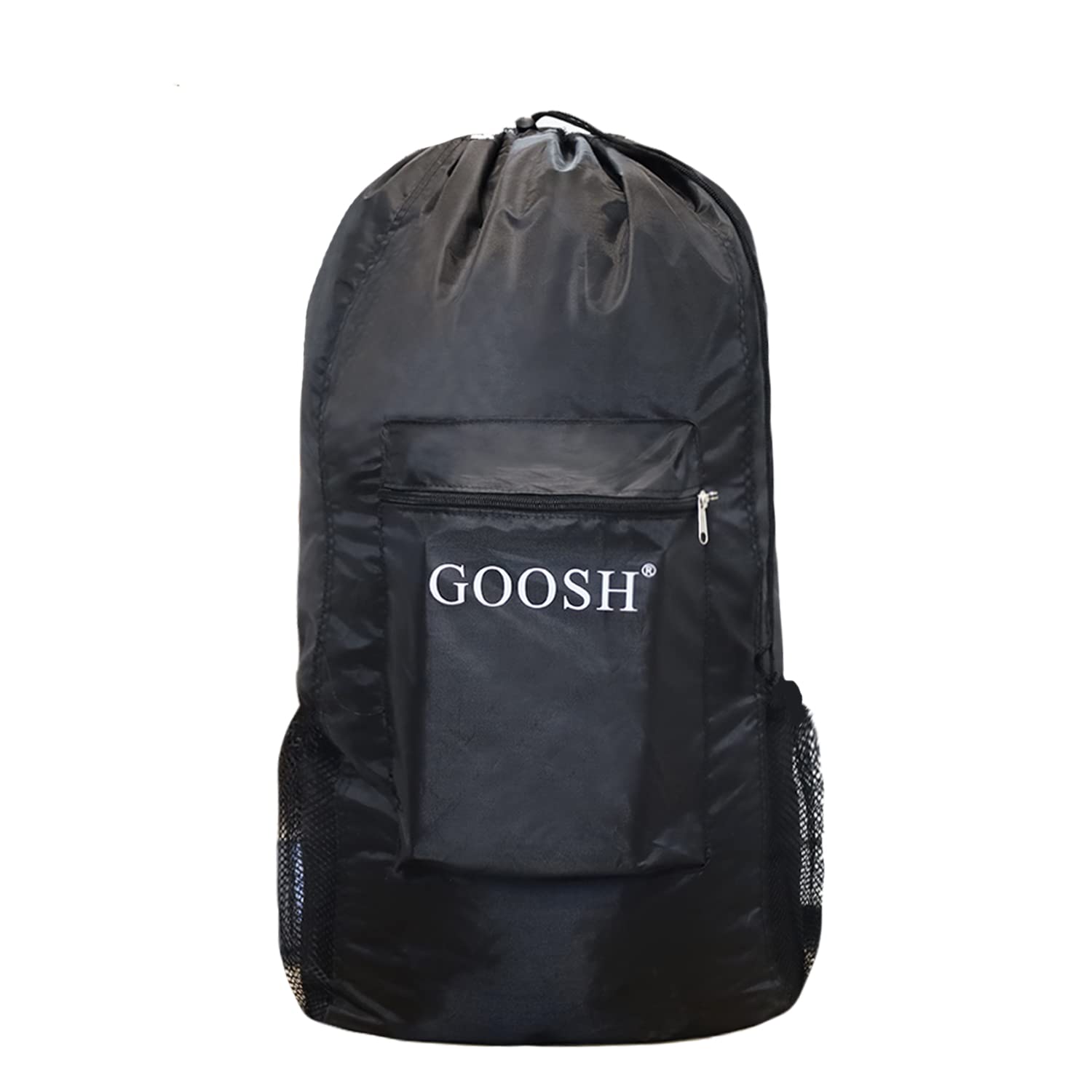 Photo 1 of GOOSH Backpack Laundry Bag, 150L Extra Large Laundry Bag with Shoulder Straps and Mesh Pocket Heavy Duty Nylon Clothes Hamper Bag for College, Travel, Laundromat, Apartment