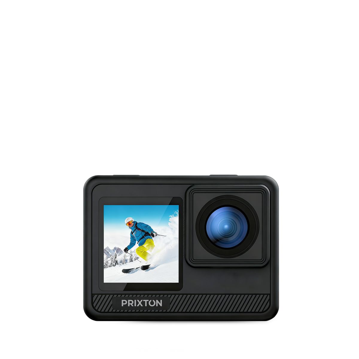 Prixton Caméra Sport 5K DV830 avec Double Écran IPS, 50 MP, Stabilisation EIS, Wi‑FI, Étanche Jusqu’à 30 m, Zoom 5X, Accessoires Inclus