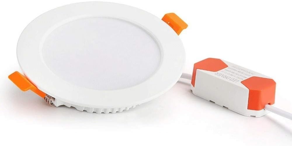 Recessed 5W White Round LED Recessed Ceiling Panel Light Downlight Ultra-thin LED Spotlight Recessed Commercial Decoration Spot Lamp Anti-glare LED Recessed Downlight Clothing Store Corridor Ais