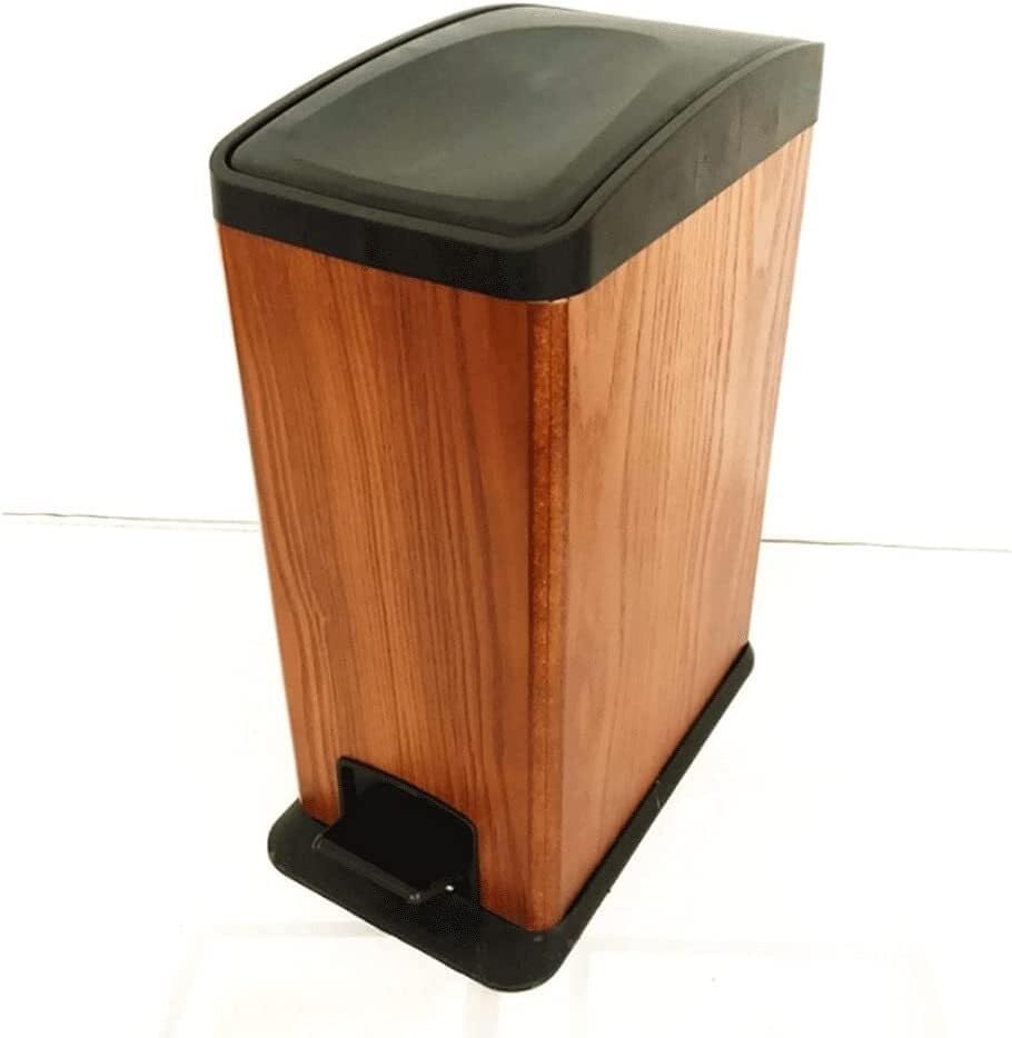 Miniatura 7 de DHAEY Kitchen Trash Cans Garbage Cans, Wooden Trash Can with Lid Soft Close and Removable Inner Wastebasket, Rectangular Narrow Waste Baskets Home &