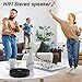 Lukasa Portable Bluetooth CD Player Built-in Speaker Stereo, Personal MP3 Players Rechargeable Compact Car Disc CD Music Player USB Play Anti-Shock Protection (Black)