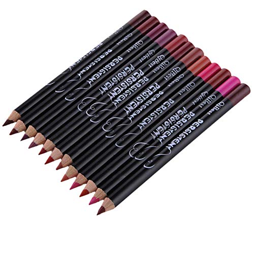 Preisvergleich Produktbild feiledi Trade 12 Farben Lippenkonturenstift Wasserdicht Make-up Lip Liner SetLippenstift 12 Farben Lipliner Wasserdichtes Lip Liner Set, mit Deckel Wasserfest Langlebig