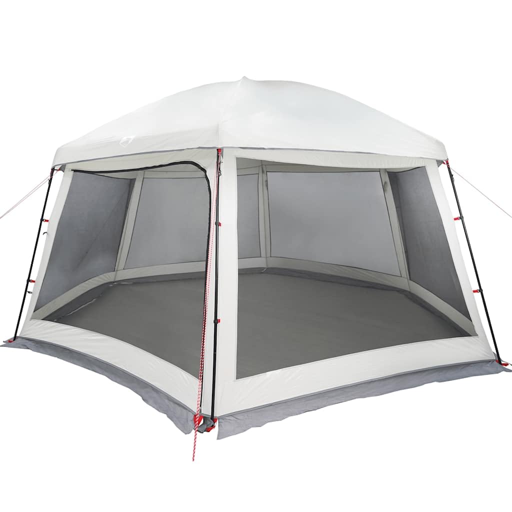Tente Piscine Amovible Gris 618x pour Camping, Plein air, Plage et fête, léger, avec moustiquaire, Double Toit Amovible, idéale pour Camping