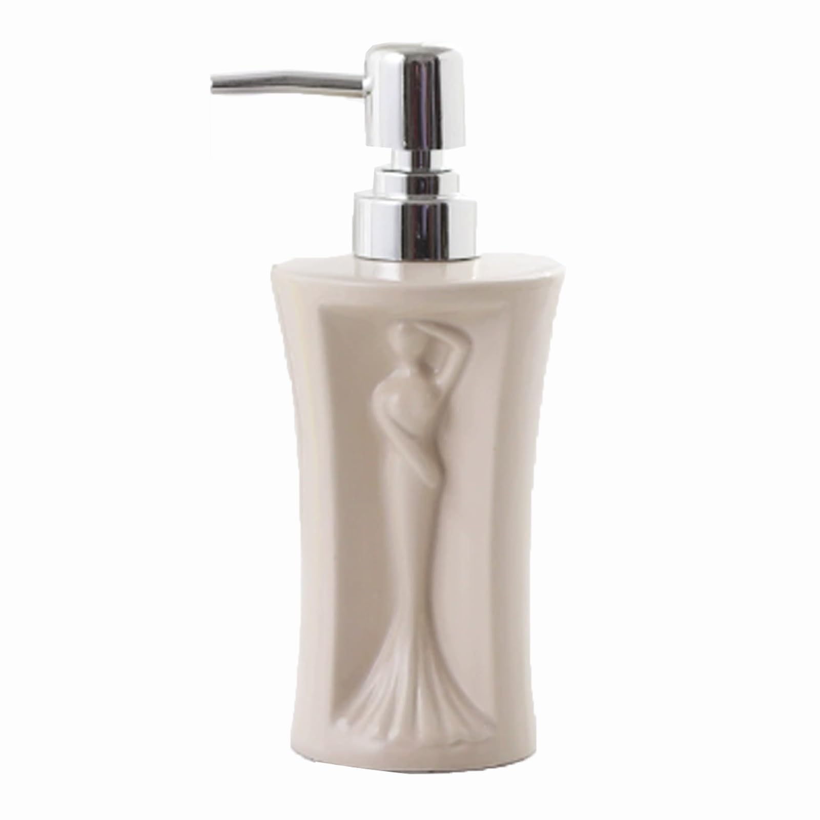 Kxaoxgrc Wei Glass Soap Lotion Dispenser Set, Mermaid Ceramic Soap Dispenser Hand Lotion Refillable Kitchen Bathroom Multicolor(Wei)