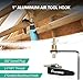 Pronese 2PCS Aluminum Pneumatic Tool Rafter Hook Hanger, Lightweight Metal Organaizer Hooks with 1/4