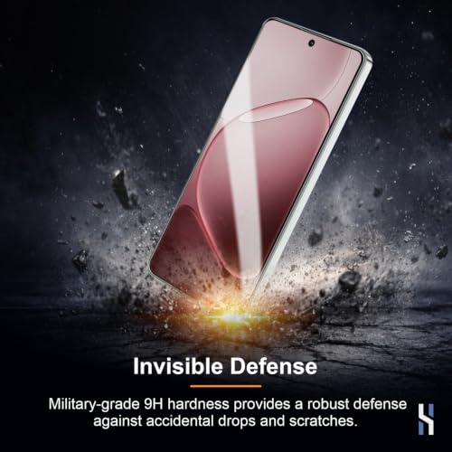 Image of Tempered Glass for Oppo F31 Pro Plus - Military Grade 9H Screen Guard, Anti-Scratch, Shatterproof, Edge to Edge Full Coverage - Black Border