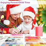 Fournine 31000 Pcs Clay Beads Bracelet Making Kit for Girls, 192 Colours 9 Boxes Clay Beads Friendship Bracelet Making Kit with Charms Letter Bead Elastic Strings, Crafts Gifts for Teen Girls - Image 7