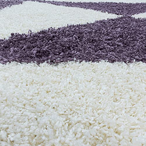 Tapis doux à poils longs violet pour réchauffer un sol froid de studio - 8