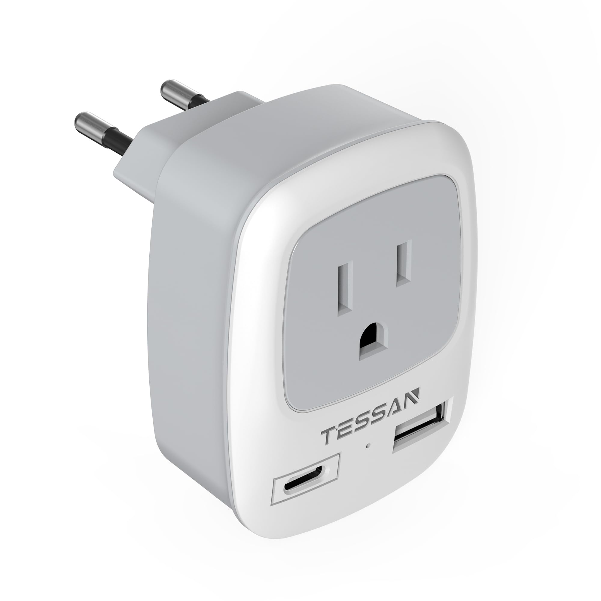 Amazon.co.jp: 変換プラグ cタイプ 韓国対応 TESSAN 海外変換プラグ