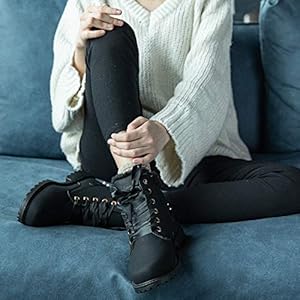 Hitmars Winterlaarzen voor dames, gevoerde winterschoenen
