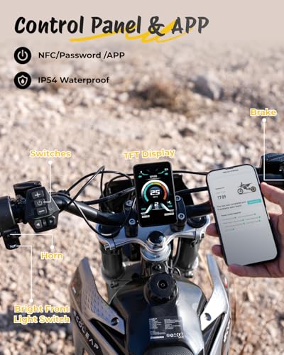 3500W Peak Electric Dirt Bike for Teens & Adults, 37MPH