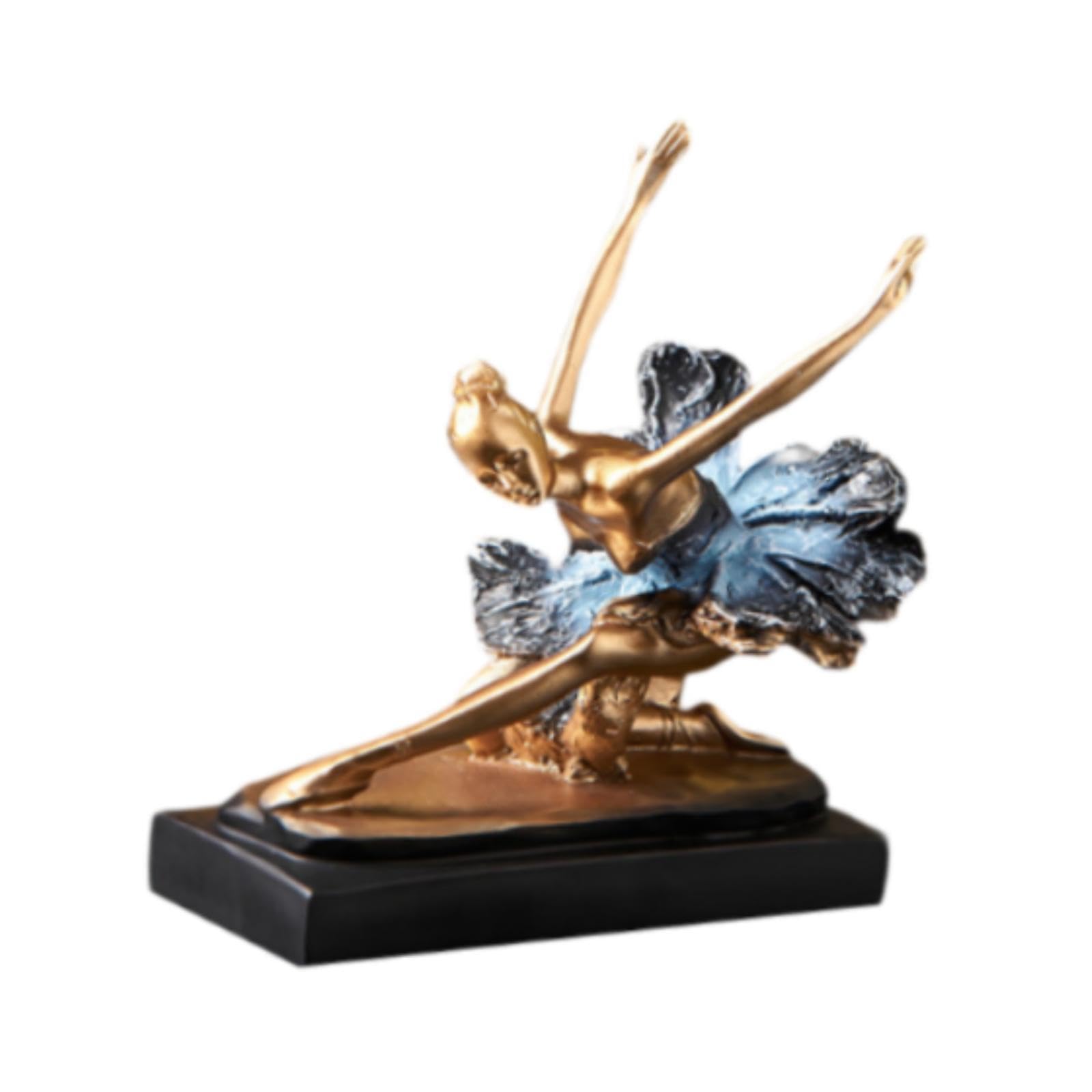 TWISAXC Resin Sculpture Ballet Dancer Statue Ornament Figure Modern Art Craftsmanship Elegance Home Decoration And Is Warm, Style C