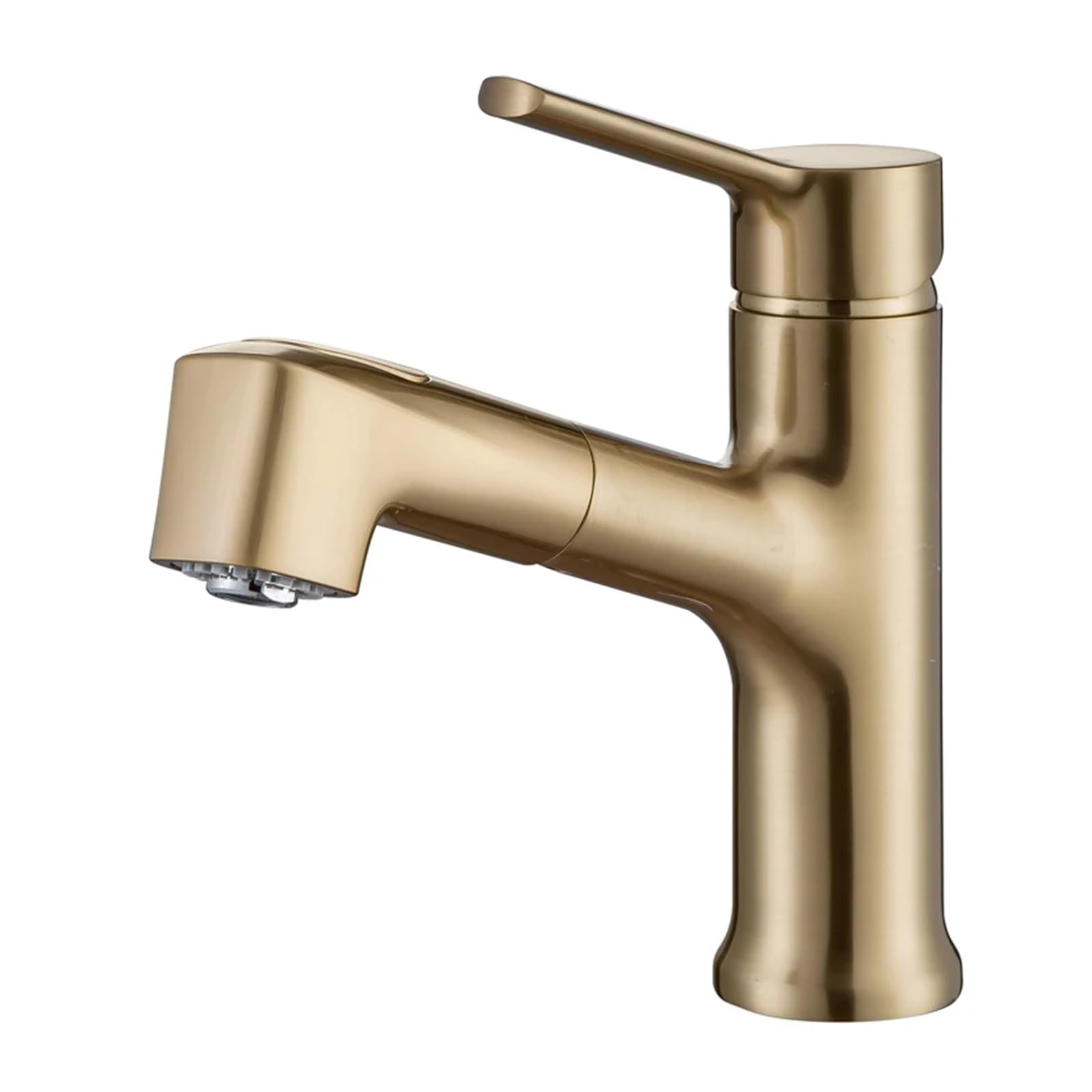 Grifo mezclador frío y caliente extraíble para baño y lavabo