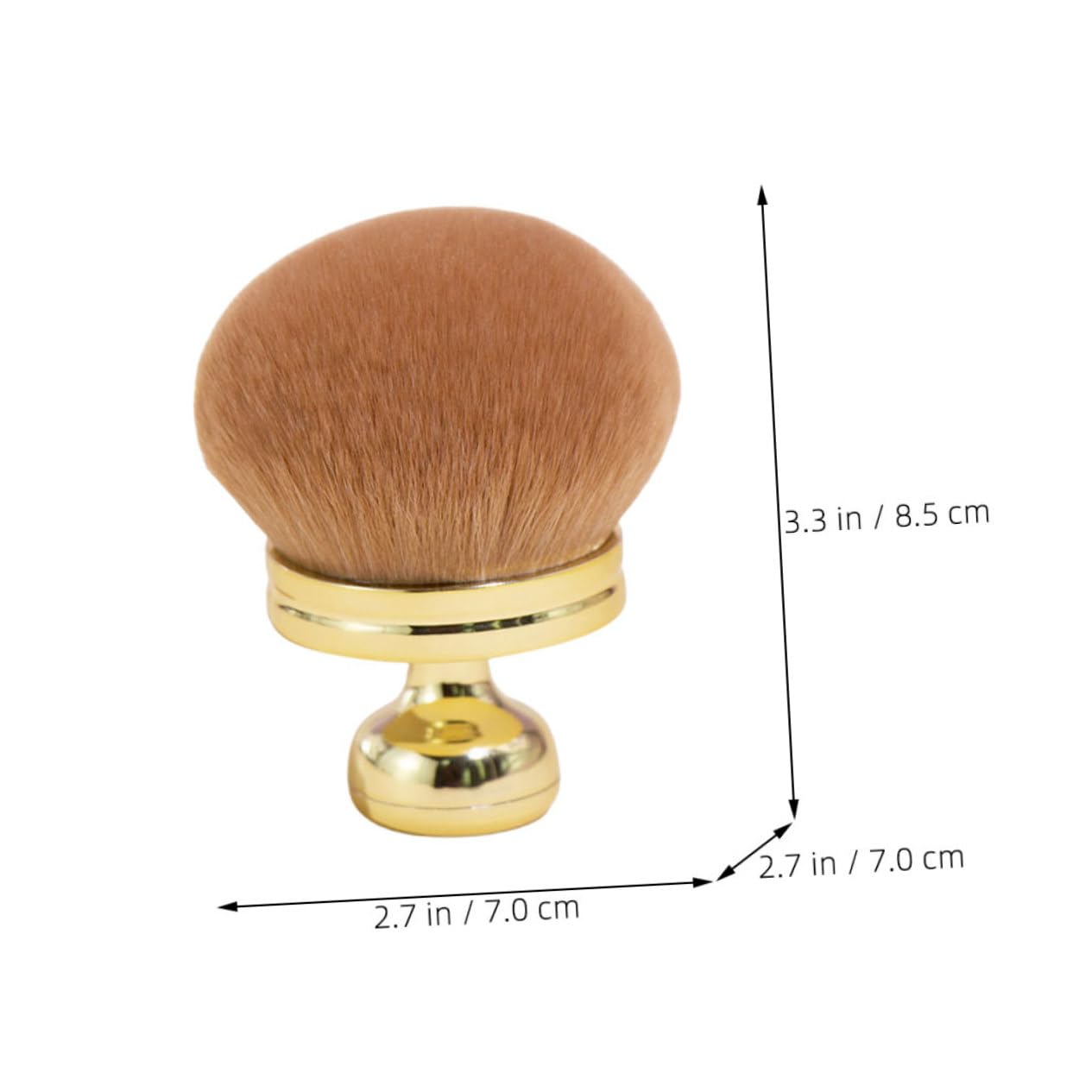 FOYTOKI Soft Makeup Brush for Blush and Loose Powder Travel-size for Women's Beauty Routine