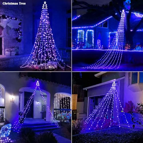 50% Off Gorrzai Outdoor Christmas Star String Lights with 420 LEDs