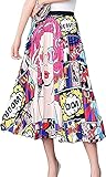 falda midi estampada flores Ocasión: perfecto para primavera, verano, otoño, noche, casual, salir, citas, boda, viajes, hogar, vacaciones, playa, cóctel, cena, baile, festivales, salida nocturna, club, fiesta.