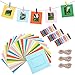 Sunmns Wall Decor Hanging Display Paper Photo Frame Set Compatible with Fujifilm Instax Mini 11 9 8 70 90 26 Camera Films, Mini Link Printer, 30 Piece (Colorful)