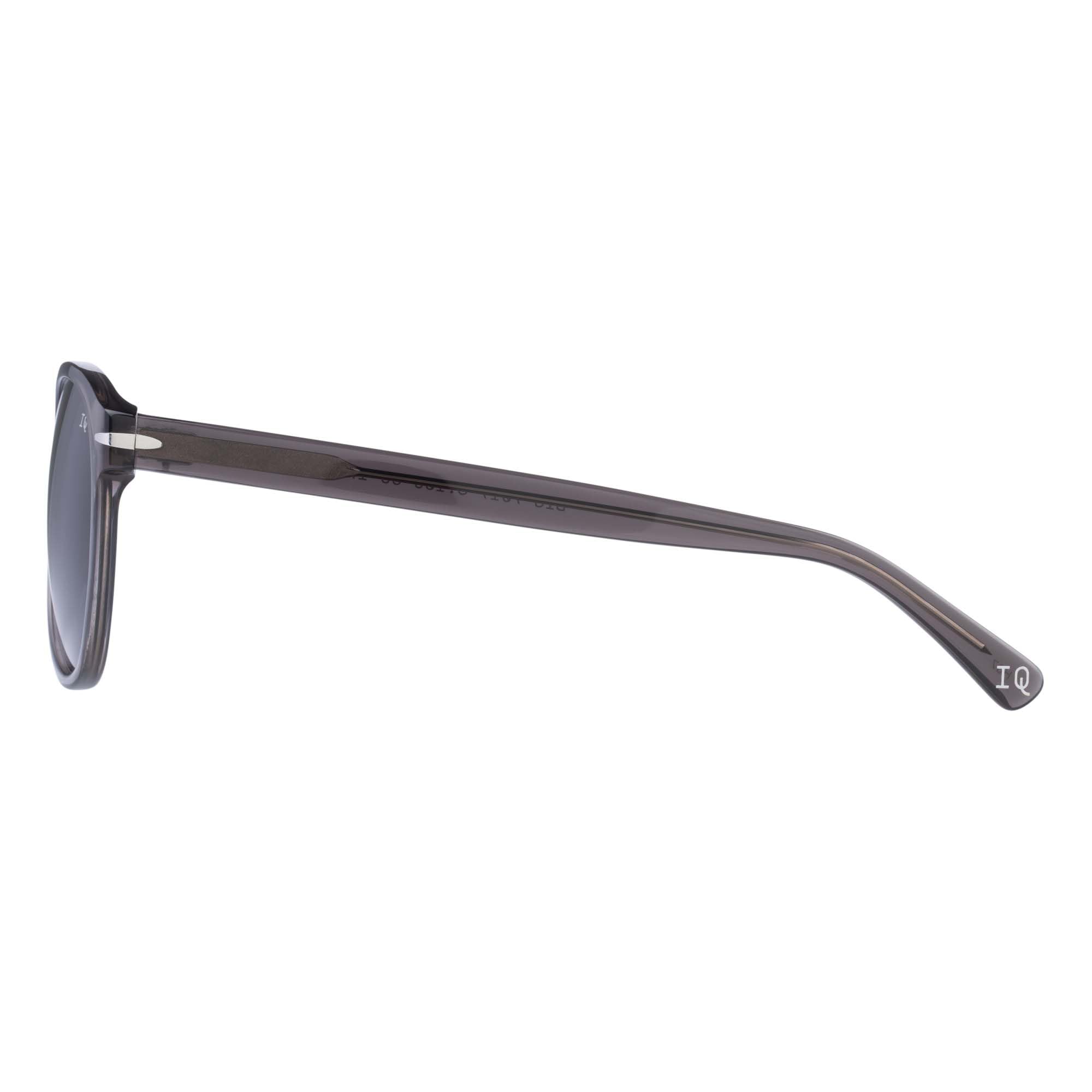 BOTANIQ Okrągłe okulary octanowe w kolorze szarym dla mężczyzn, opcjonalnie z ostrością widzenia (model BIS-7019-108)