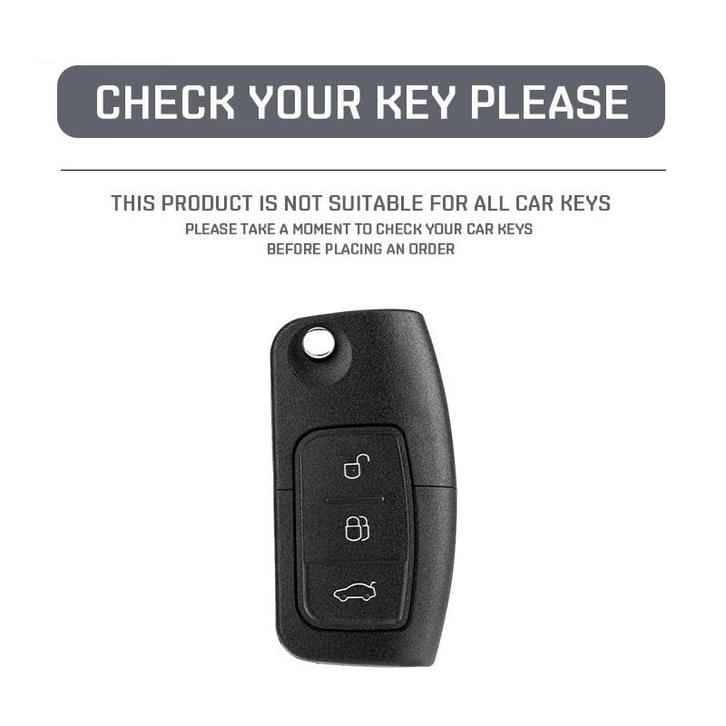 Coque clé Ford Fiesta Kuga en ABS carbone pour éviter les rayures