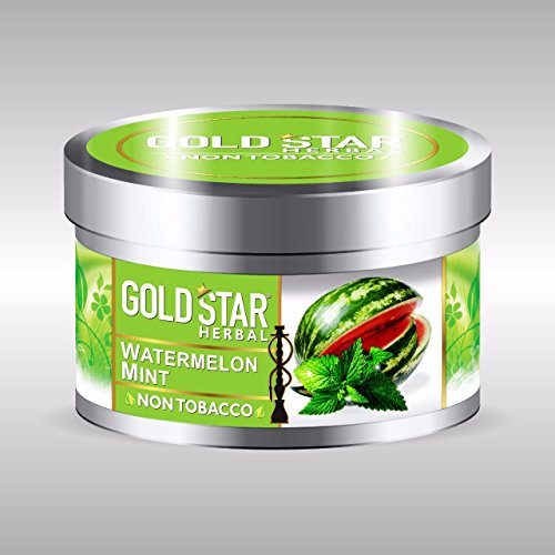 GOLDSTAR Herbal Non Tobacco Smoke Watermelon Mint Flavor Premium Hookah 200 gm