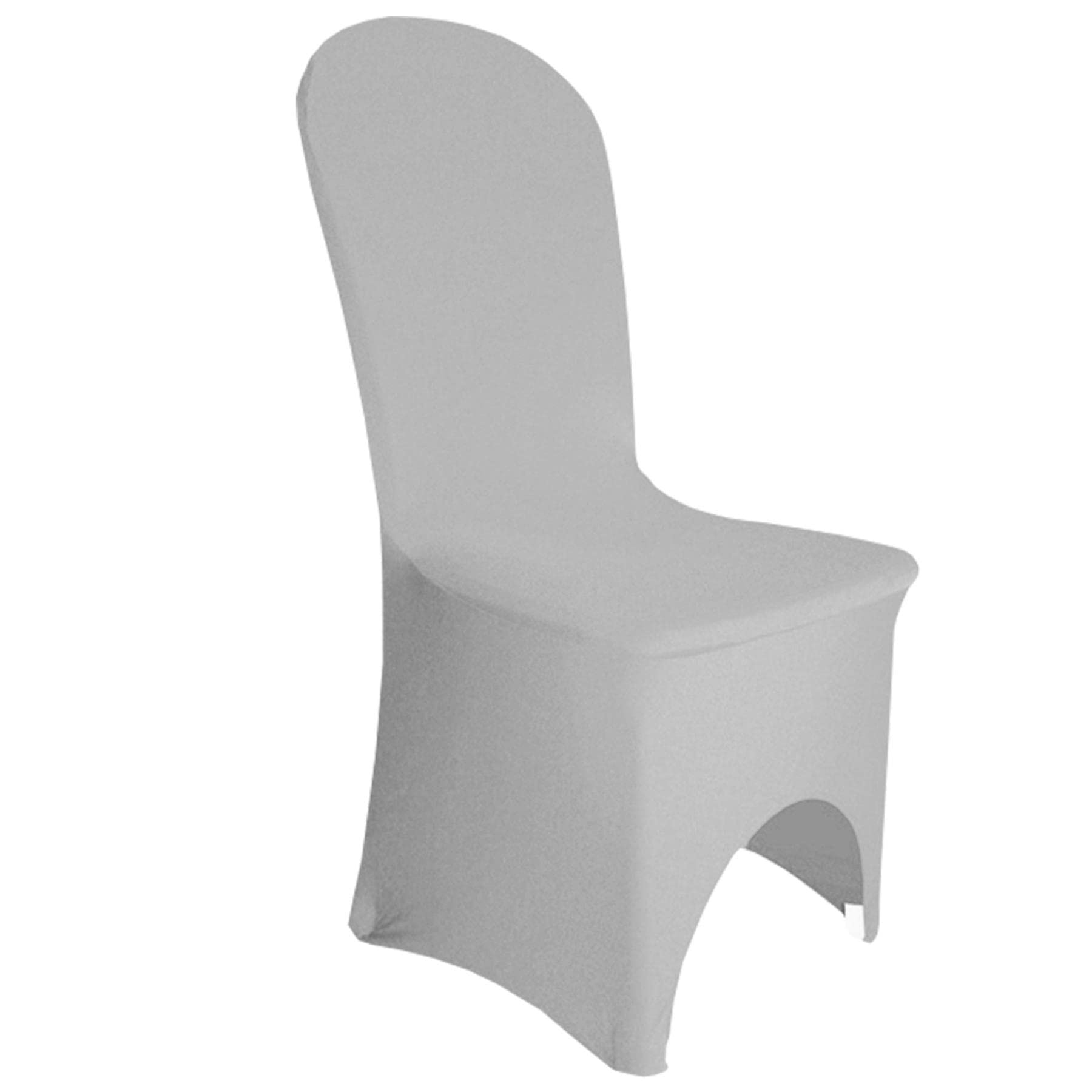 Elegant Event Essentials–4 Pcs-Spandex Chair Covers-Polyester Spandex Elastic Protective Slipcovers-Removable - Washable-For Wedding Decor, Events, Christmas, Parties & Banquets-Silver