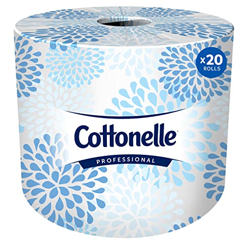 Lenço de banheiro de duas camadas Cottonelle 1313135, 451 folhas/rolo, 20 rolos/caixa