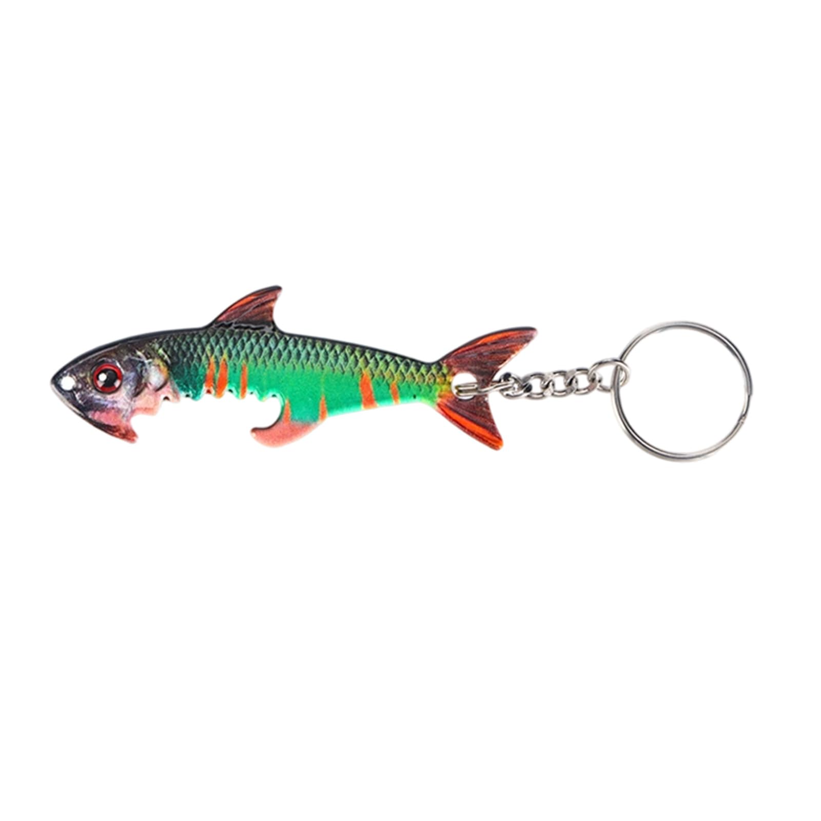 GTYLF Realistic Fish Shape Bottle Opener Keyring Compacts Portable Keychain for Fishing Lover Birthday Fish Bottle Opener Keychain