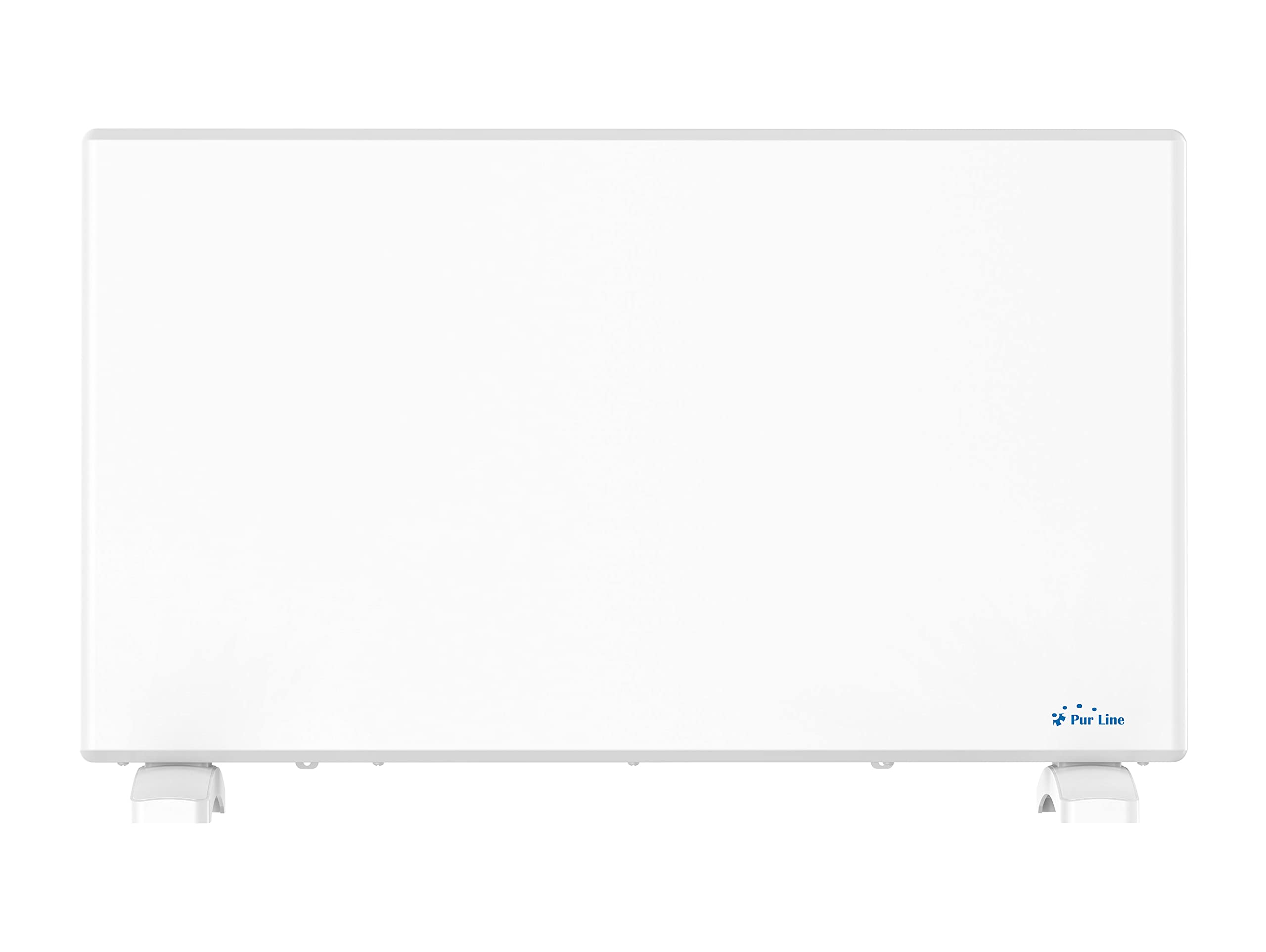 PUR LINE | Radiador Eléctrico 1500W con Panel de Cristal Blanco y Control WiFi PANEL GLASS - Calefactor Bajo Consumo con Control Digital por App, Emisor Térmico Silencioso