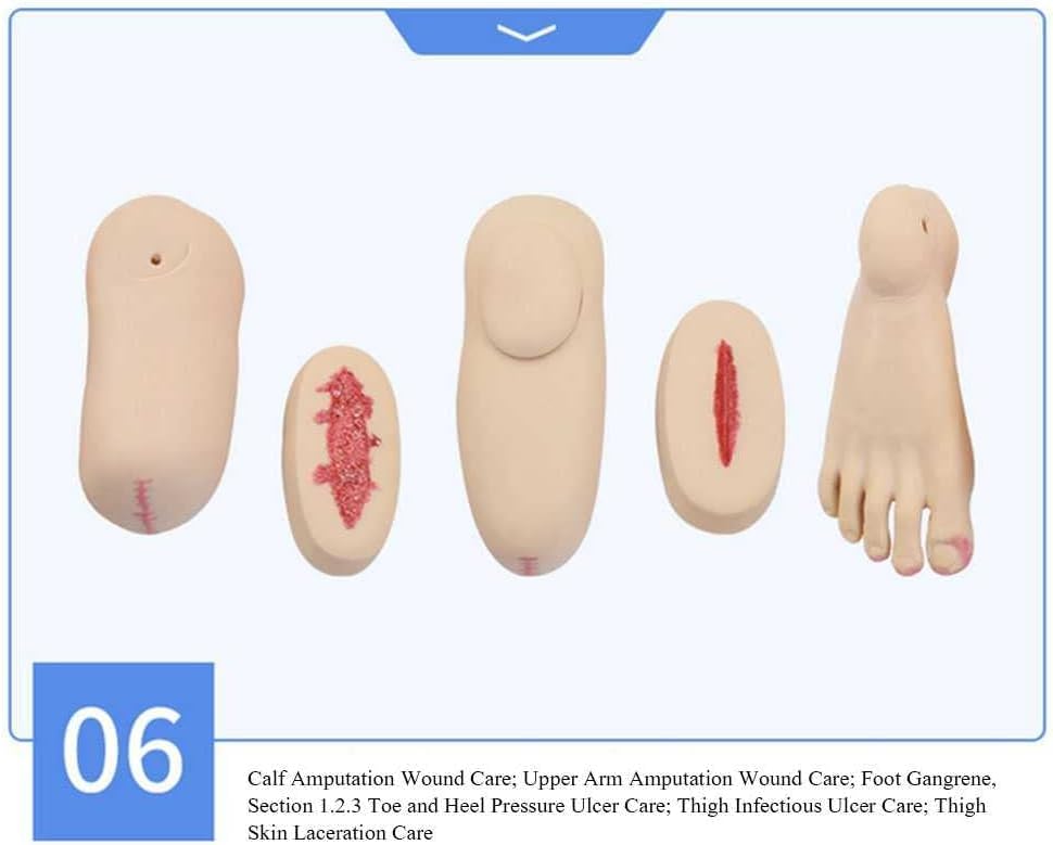 CHROX Patientenpflege Manikin Training Basic Geri Pflegefähigkeiten Geriatrisches menschliches Modell Schaufensterpuppe Ganzkörper für den Unterricht in der Schule der Krankenpflegermedizin männlich
