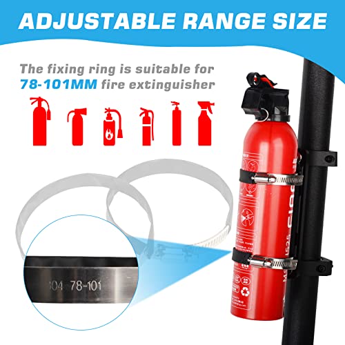 Utv Fire Extinguisher Mount Holder Quick Release Adjustable Fire Bracket For 1.75''-2'' Roll Bar Aluminum Compatible With Utv Polaris Rzr Ranger Can-Am Maverick Atv #TOP5