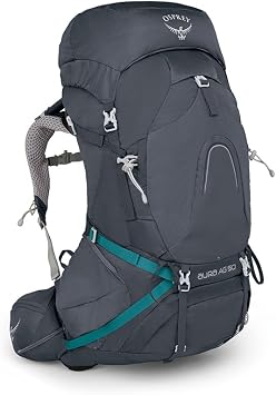 حقيبة ظهر نسائية Osprey Aura AG سعة 50 لترًا، رمادية فيستال، مقاس X-Small