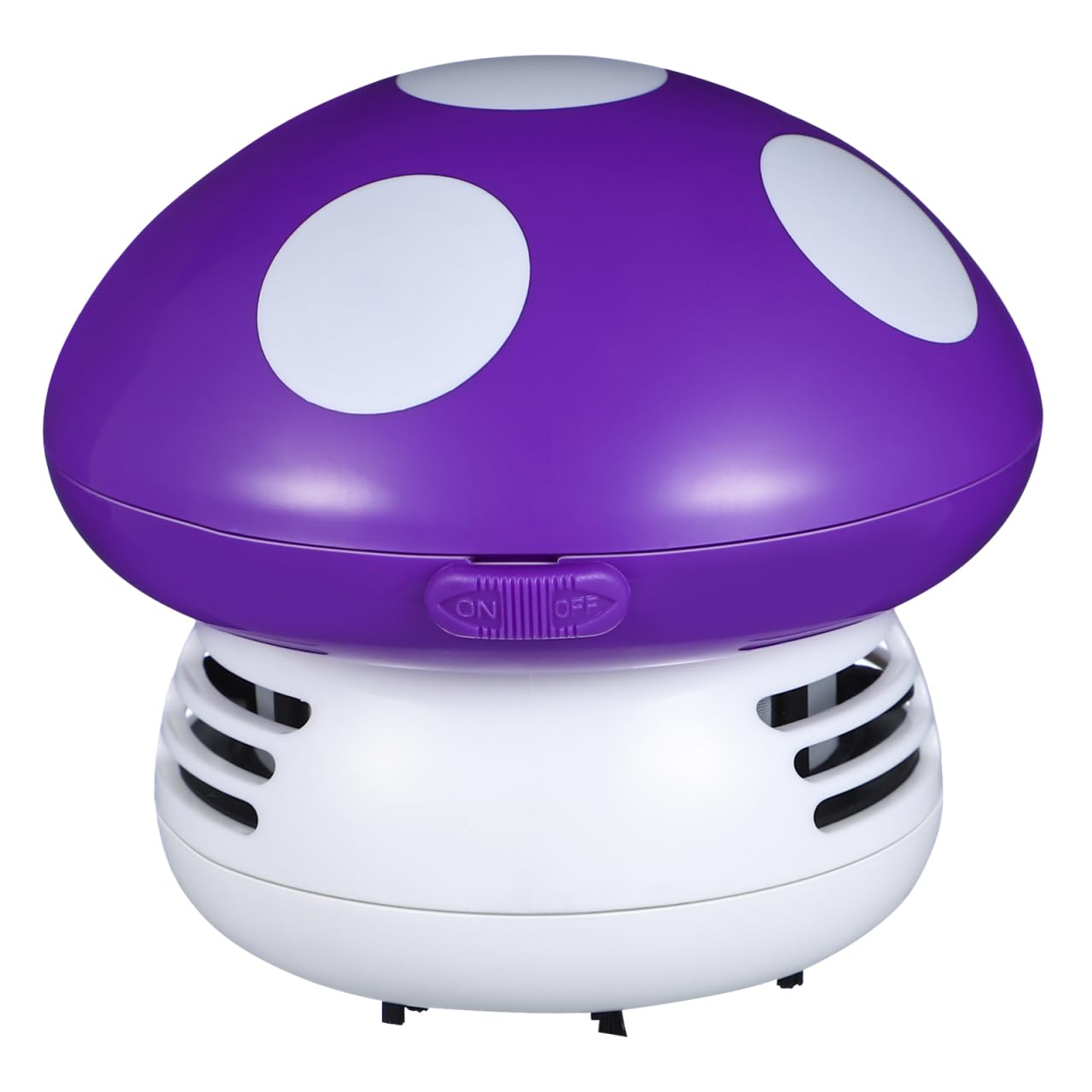 VOSAREA Mini Desktop Vacuum Desk Dust Cleaner Cute Mushroom Shaped Portable Sweeper for Cleaning Dust Hairs Crumbs Laptop Car-image-39