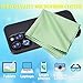Eco-Fused Microfiber Cleaning Cloths - 12 Pack - Ideal for Cleaning Glasses, Spectacles, Camera Lenses, iPad, Tablets, Smartphones, iPhone, Android Phones, Laptops, LCD Screens
