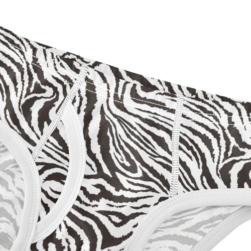 Boys' Exclusive Briefs Toddler Underwear 95% Combed Cotton Boxerbriefs 2T Zebra Stripes 374