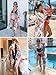 Hibluco Women's Summer Chiffon Floral Kimono Cardigan Long Swimwear Cover Ups