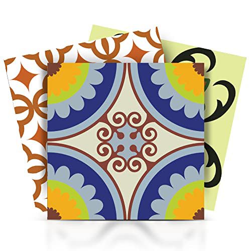 Tile Stickers 24 PC Set Authentic Traditional Talavera Tiles Stickersl
