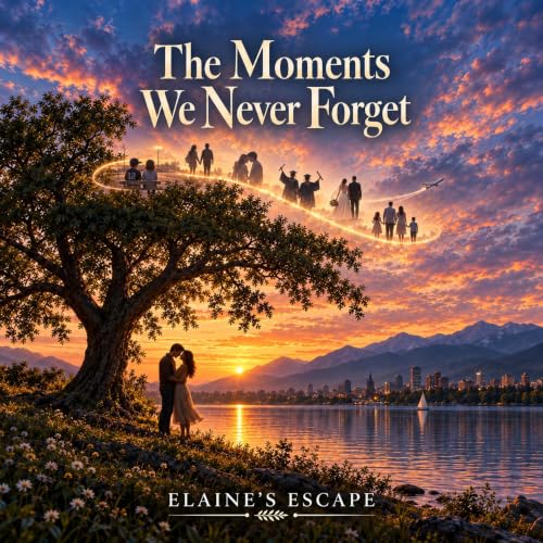Diseño de la portada del título The Moments We Never Forget